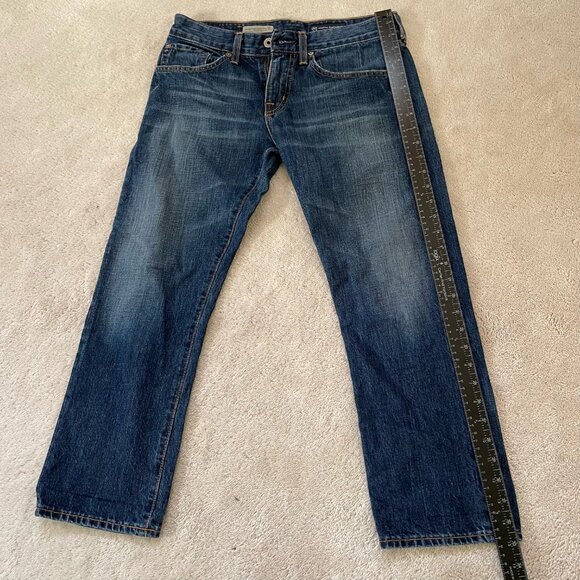 AG Adriano Goldschmied Women's Blue Denim Jeans 26R The Ex-Boyfriend Crop - Picture 4 of 9